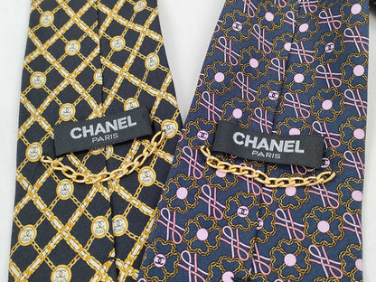 CHANEL Coco Mark Tie Set of 2