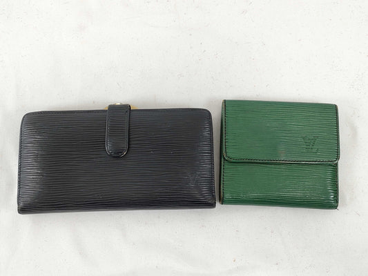 LOUIS VUITTON Epi Leather Wallet Set 