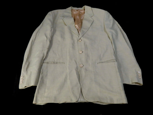 FENDI FENDI Linen Blend Tailored Jacket Size 50 LL XL Jacket