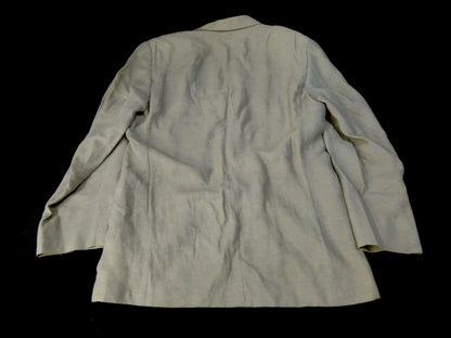 FENDI FENDI Linen Blend Tailored Jacket Size 50 LL XL Jacket