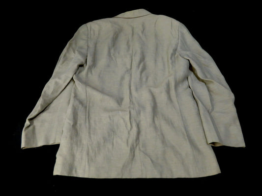 FENDI FENDI Linen Blend Tailored Jacket Size 50 LL XL Jacket