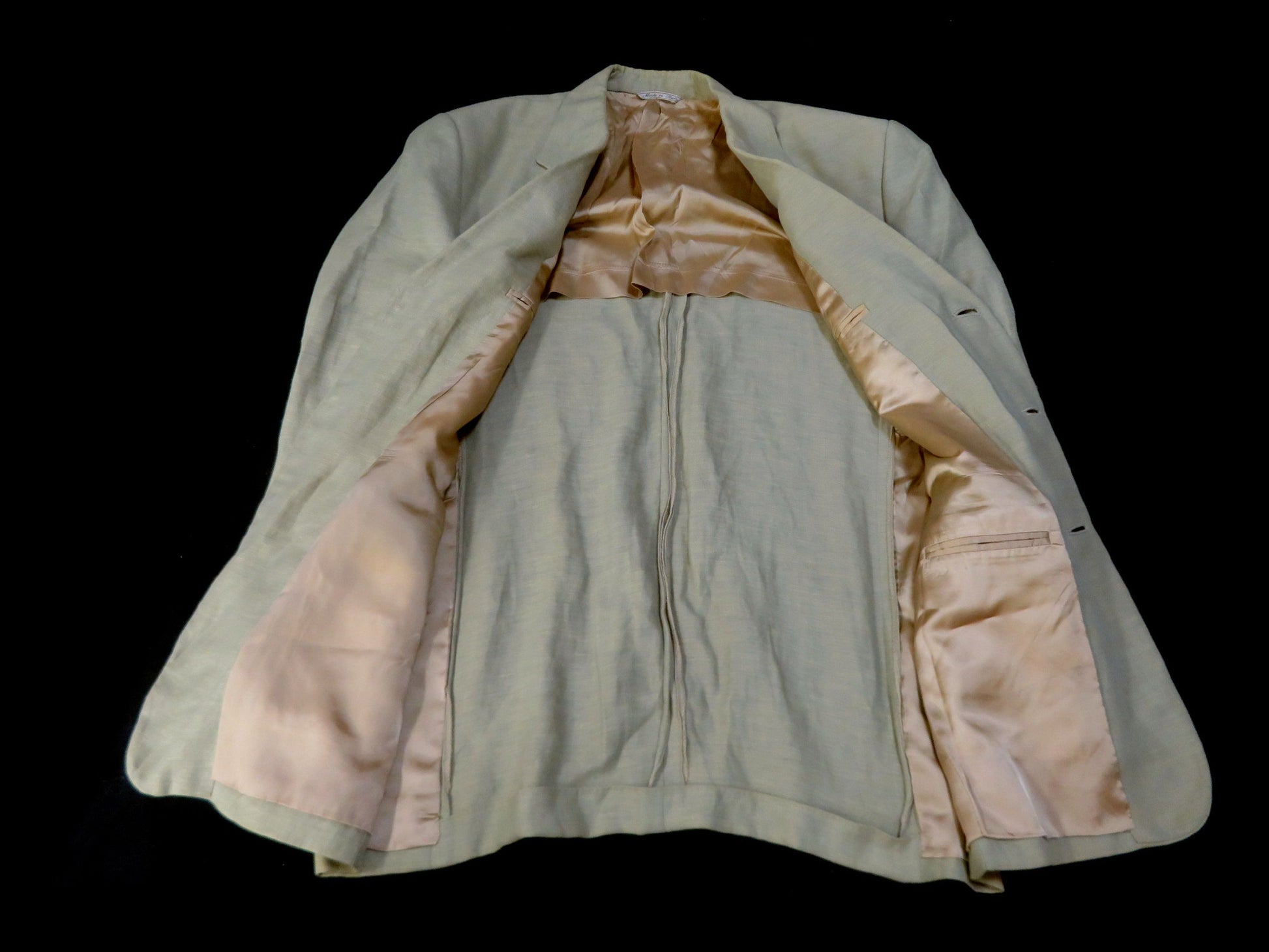 FENDI FENDI Linen Blend Tailored Jacket Size 50 LL XL Jacket