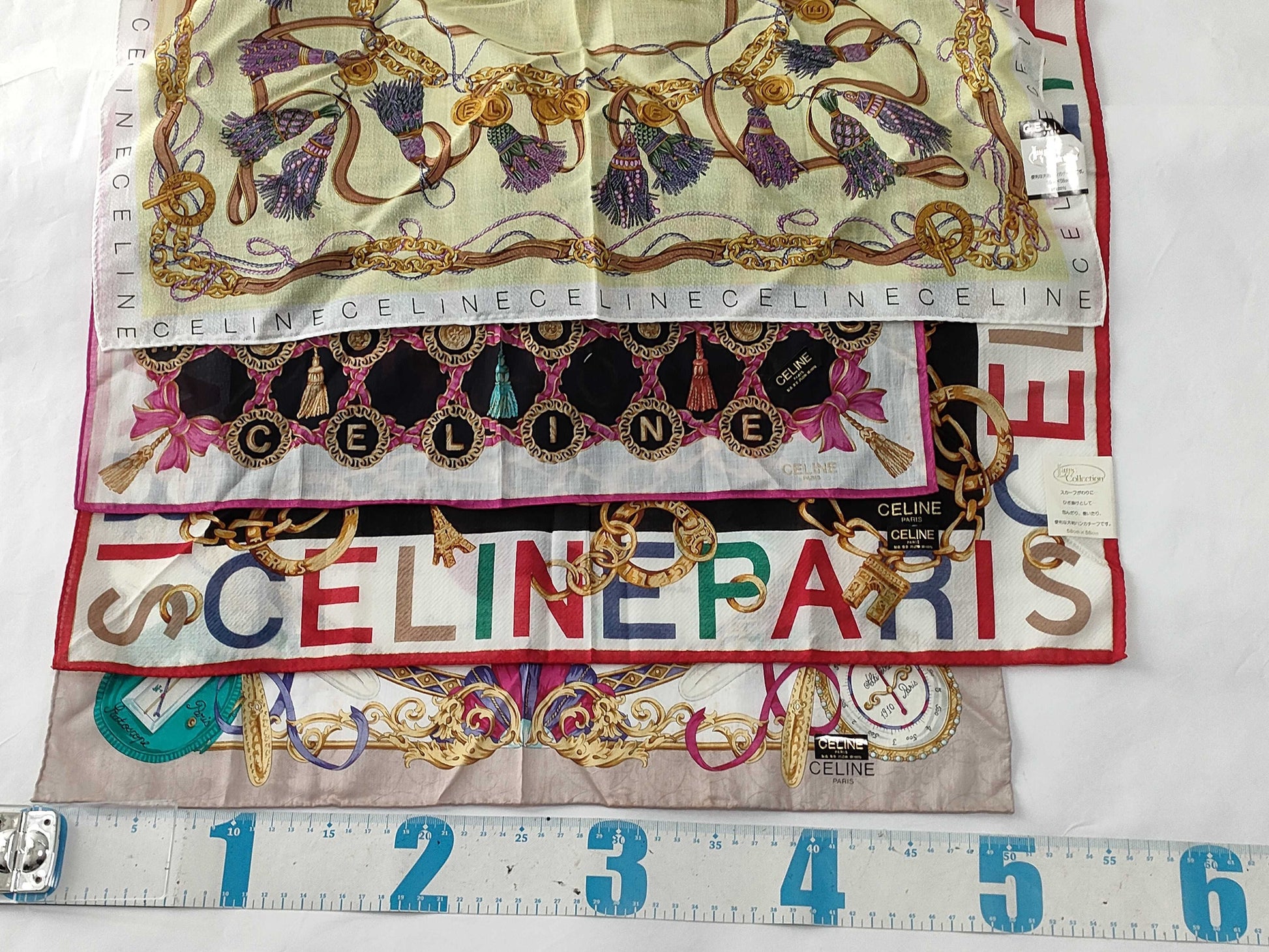 CELINE CELINE Celine Handkerchiefs 4-Piece Set Other Accessories