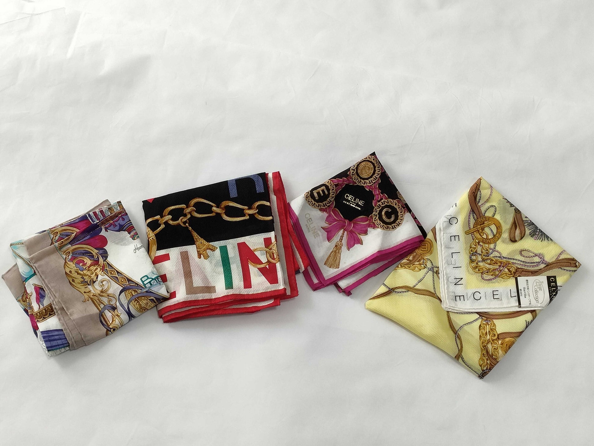 CELINE CELINE Celine Handkerchiefs 4-Piece Set Other Accessories
