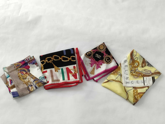 CELINE CELINE Celine Handkerchiefs 4-Piece Set Other Accessories