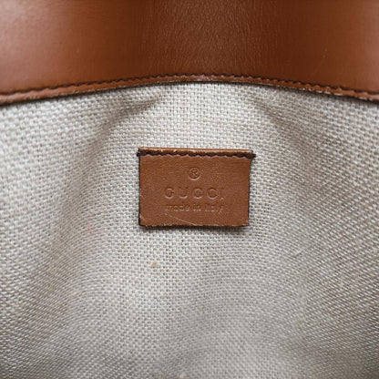 GUCCI Lady Web Brown Fabric Shoulder Bag 384821G019200530