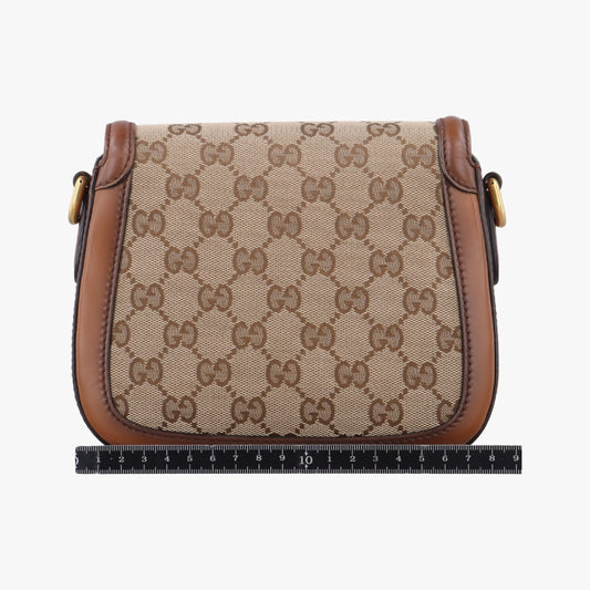 GUCCI Lady Web Brown Fabric Shoulder Bag 384821G019200530