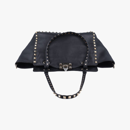 VALENTINO Rockstud Black Leather Shoulder Bag 