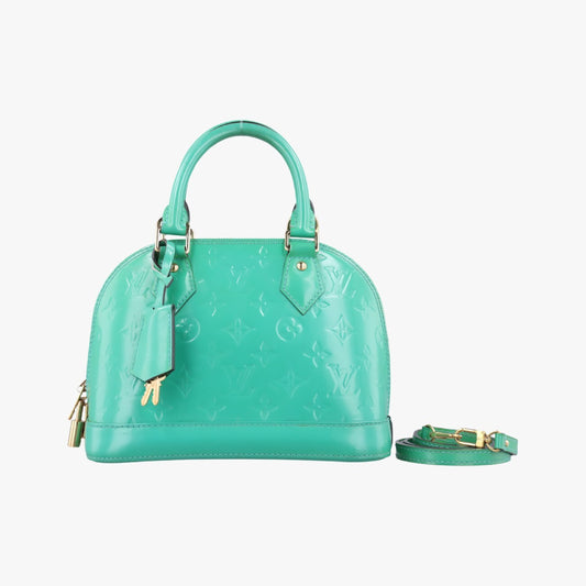 LOUIS VUITTON Alma BB Blue Lagon Vernis Shoulder Bag M91696SN0195