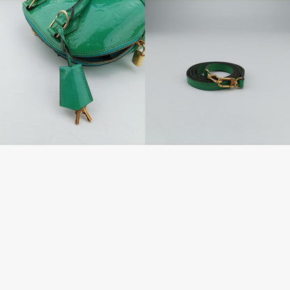LOUIS VUITTON Alma BB Blue Lagon Vernis Shoulder Bag M91696SN0195