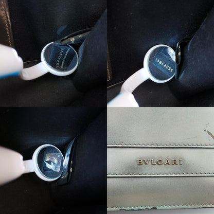BVLGARI Serpenti Forever Silver Patent AC.E15.39797 Shoulder Bag