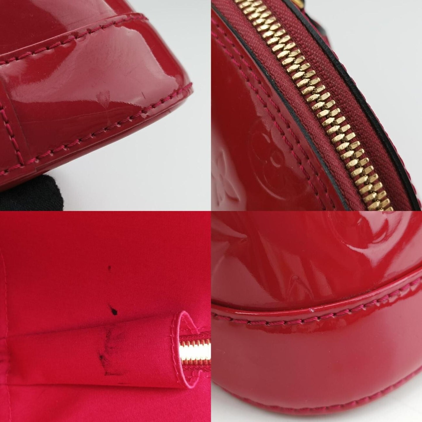LOUIS VUITTON Alma PM Pomme d'Amour Vernis M90096FL0173 Shoulder Bag