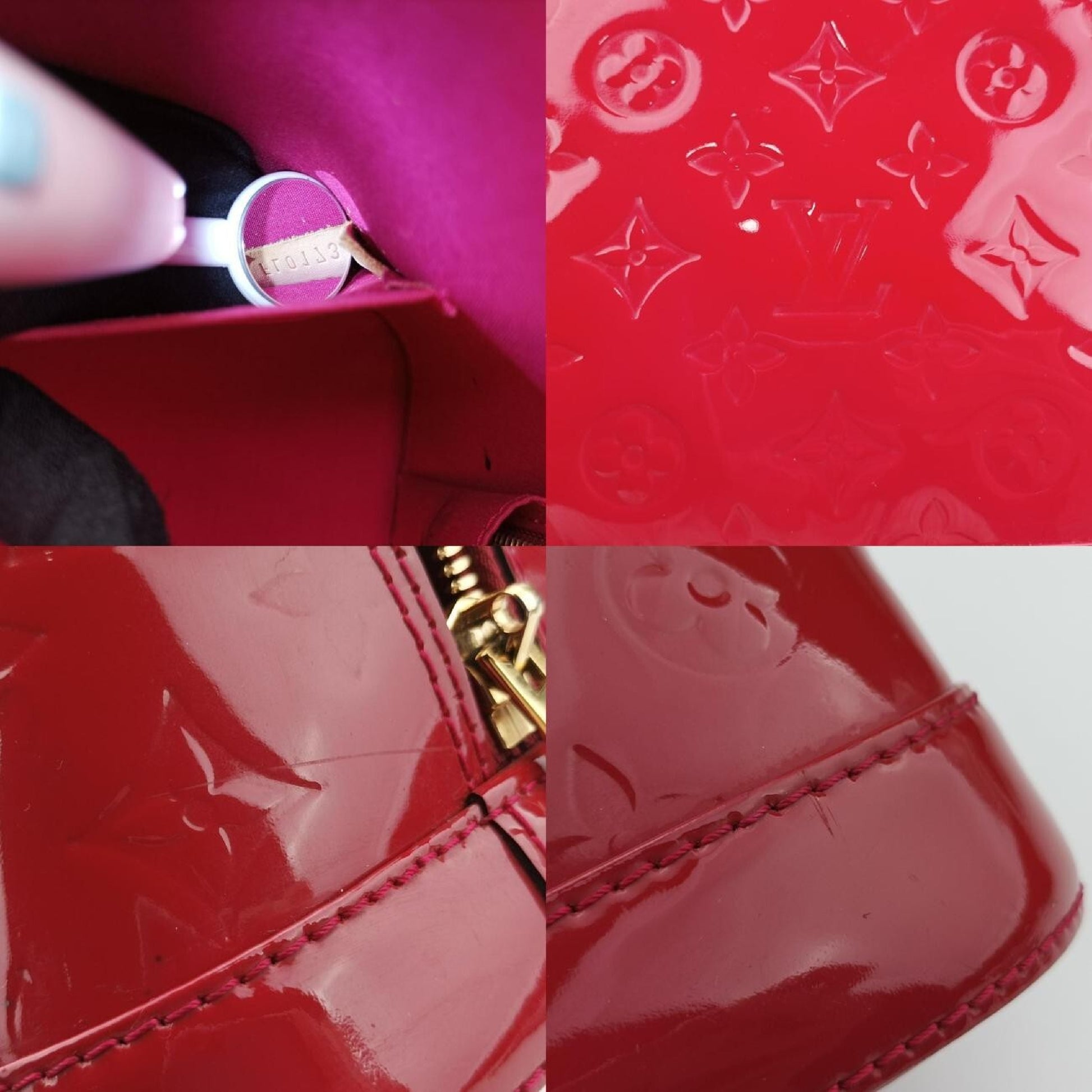 LOUIS VUITTON Alma PM Pomme d'Amour Vernis M90096FL0173 Shoulder Bag
