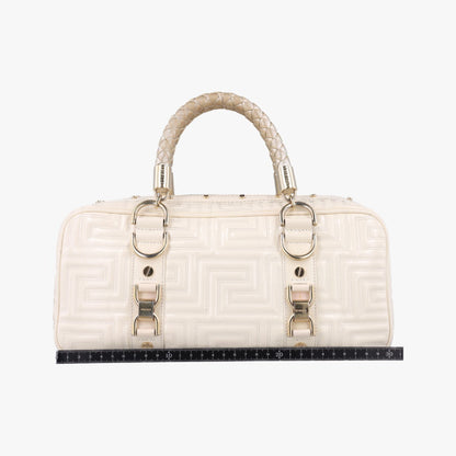 VERSACE Couture Madonna White Patent Handbag