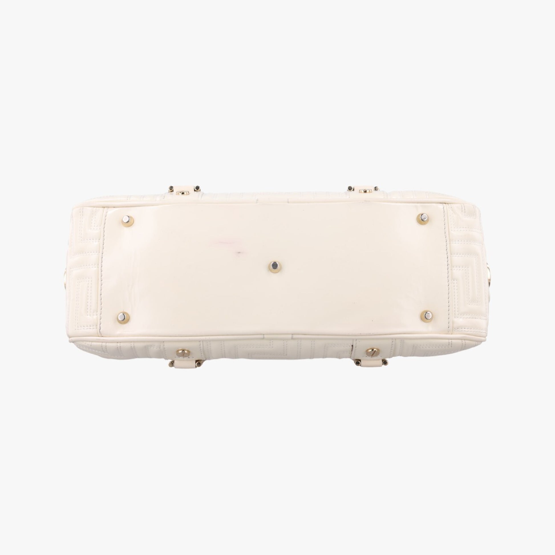 VERSACE Couture Madonna White Patent Handbag