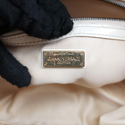 VERSACE Couture Madonna White Patent Handbag