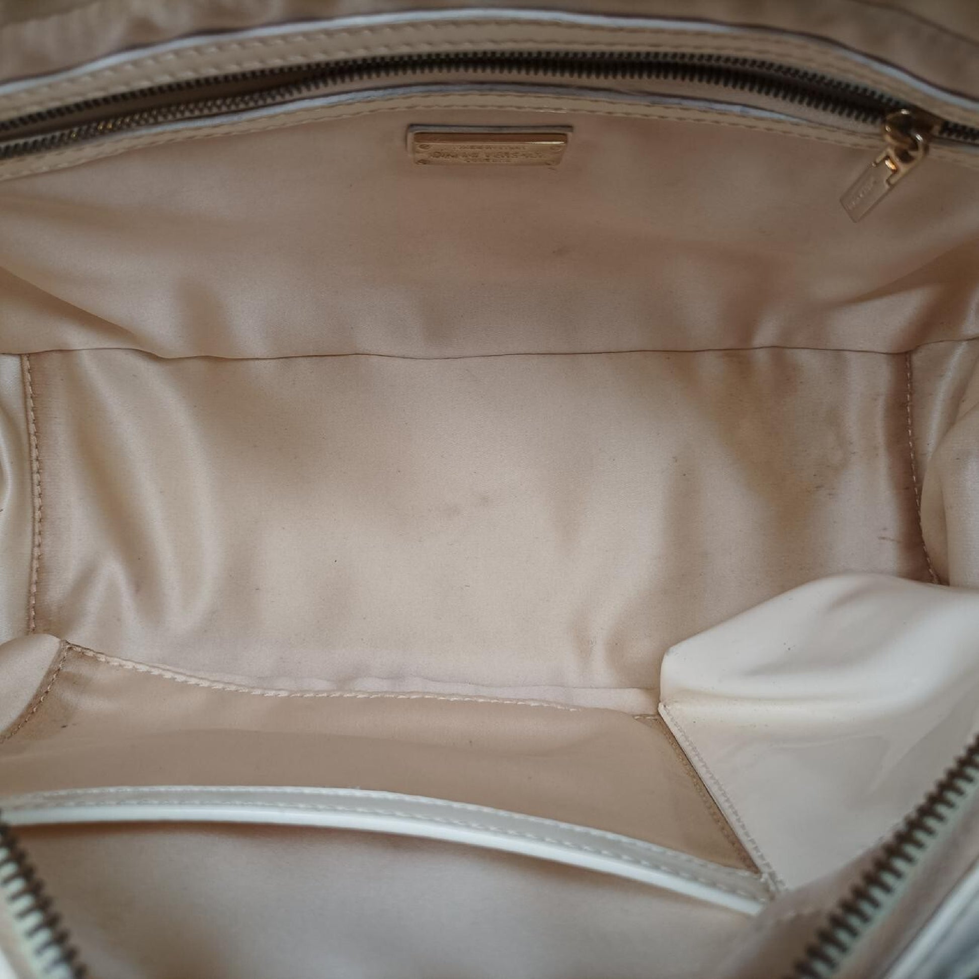 VERSACE Couture Madonna White Patent Handbag