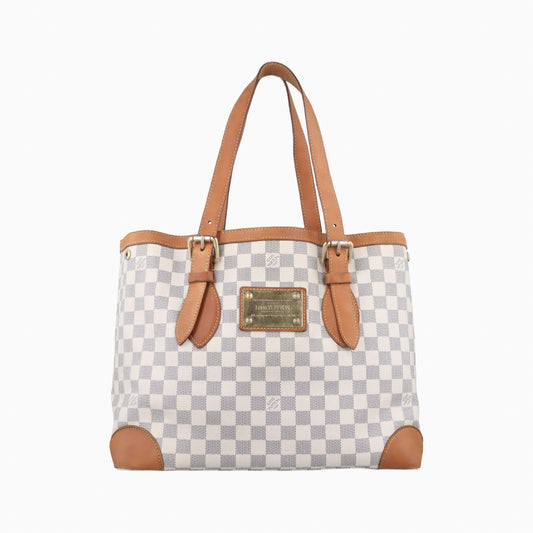 LOUIS VUITTON Hampstead MM Azur Damier Canvas Shoulder Bag N51206CA3068