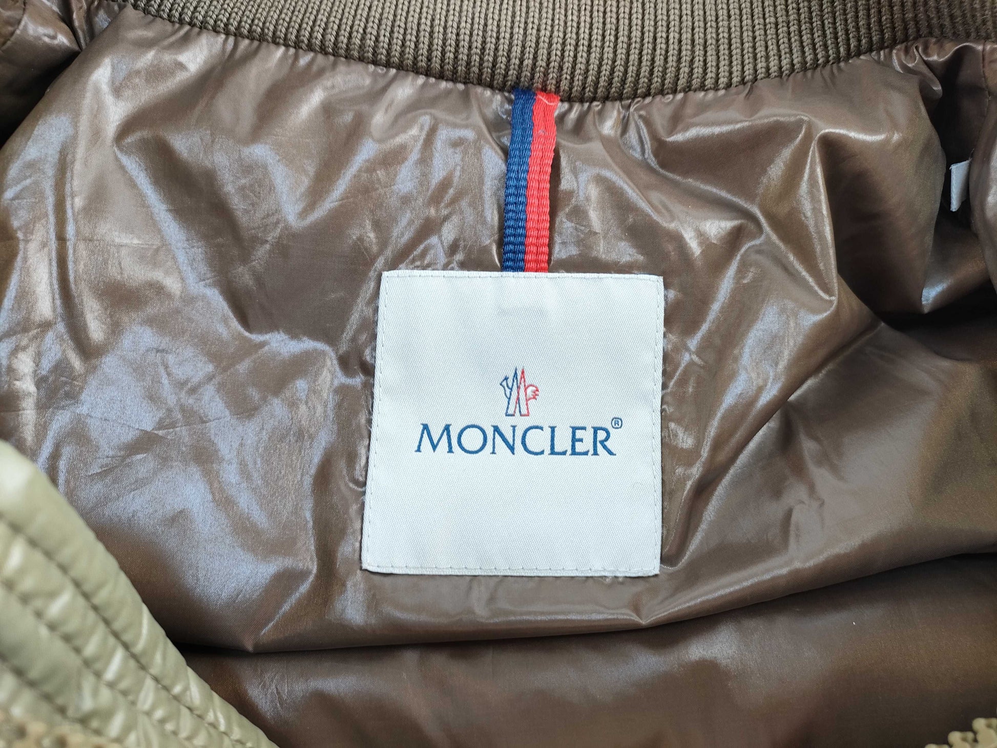 MONCLER Khaki Down Jacket