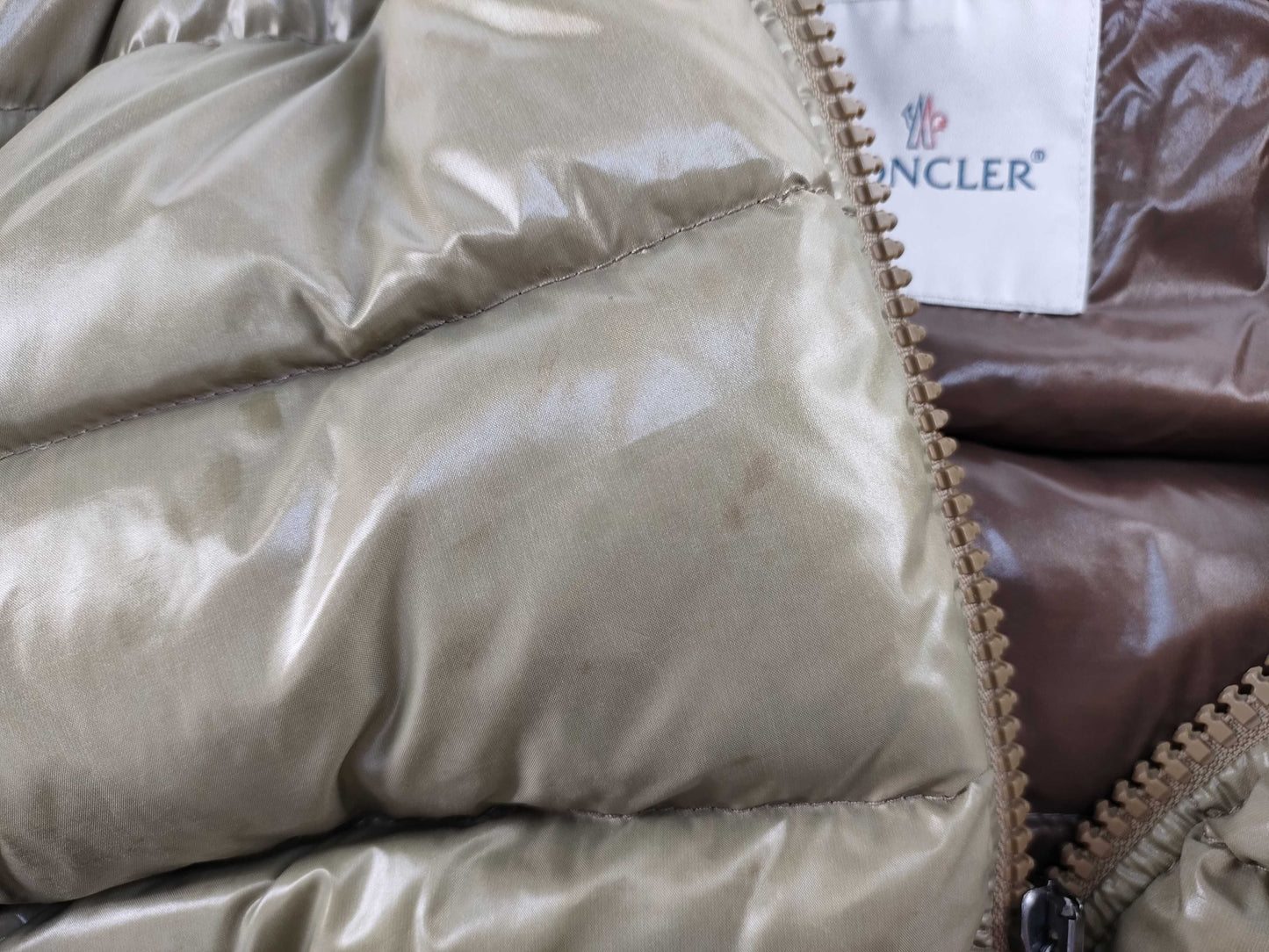 MONCLER Khaki Down Jacket