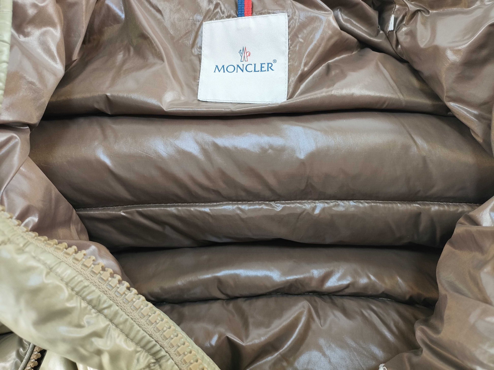 MONCLER Khaki Down Jacket