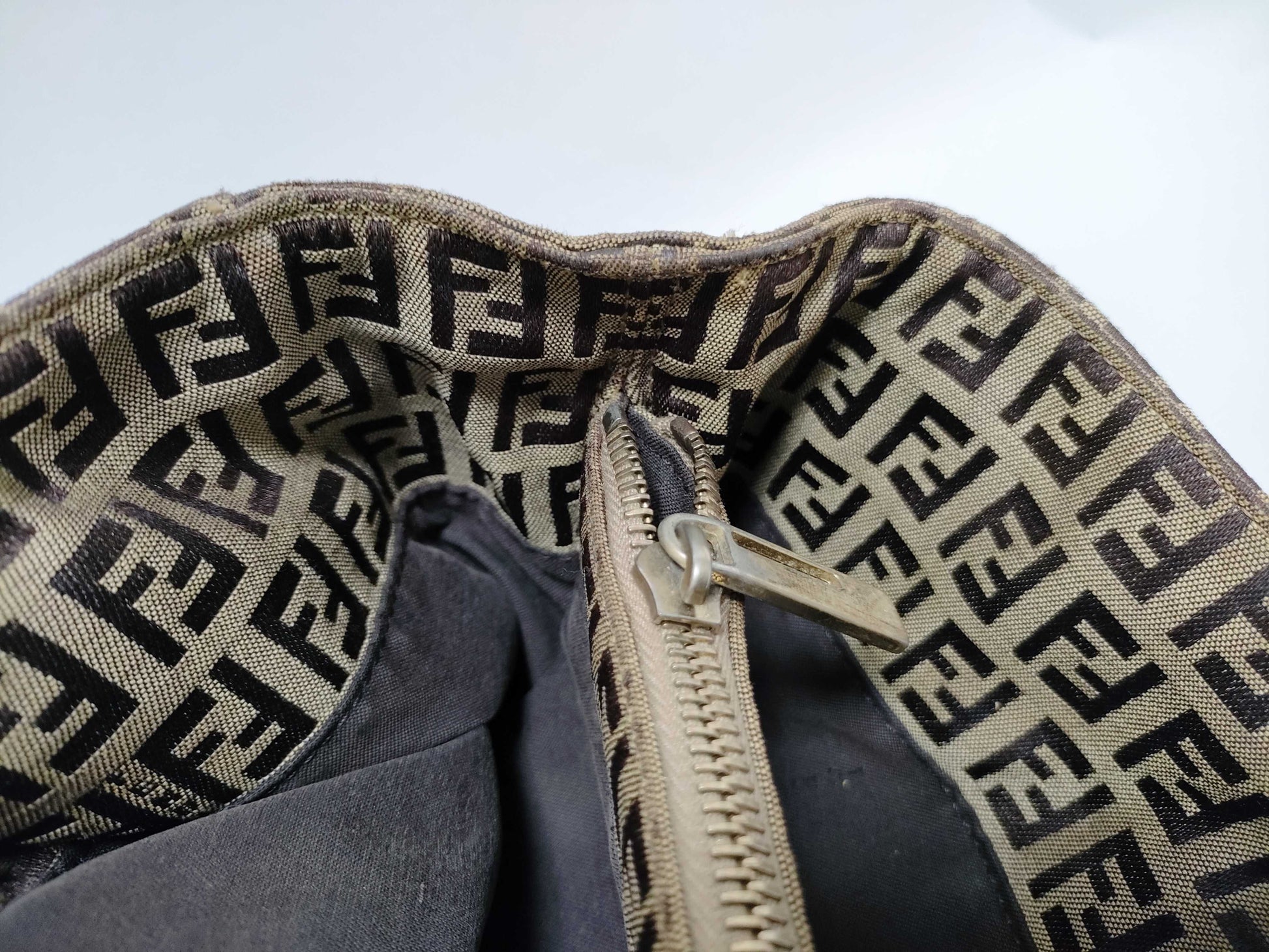 FENDI Zucca pattern bag logo tote bag