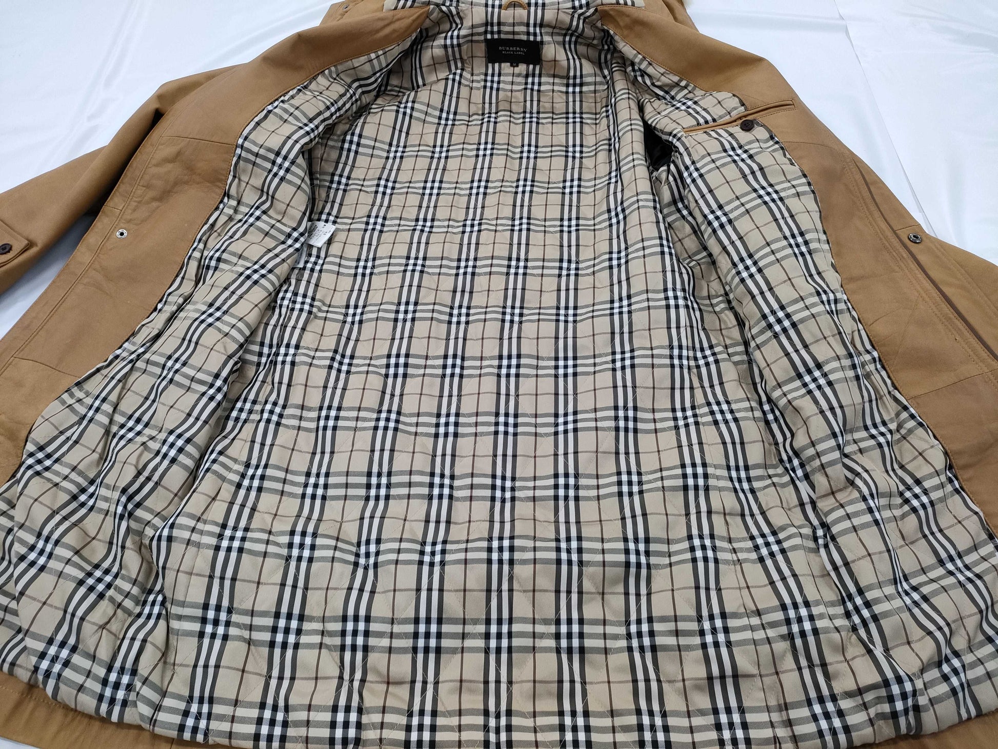 BURBERRY BLACK LABEL Leather Coat M Coat