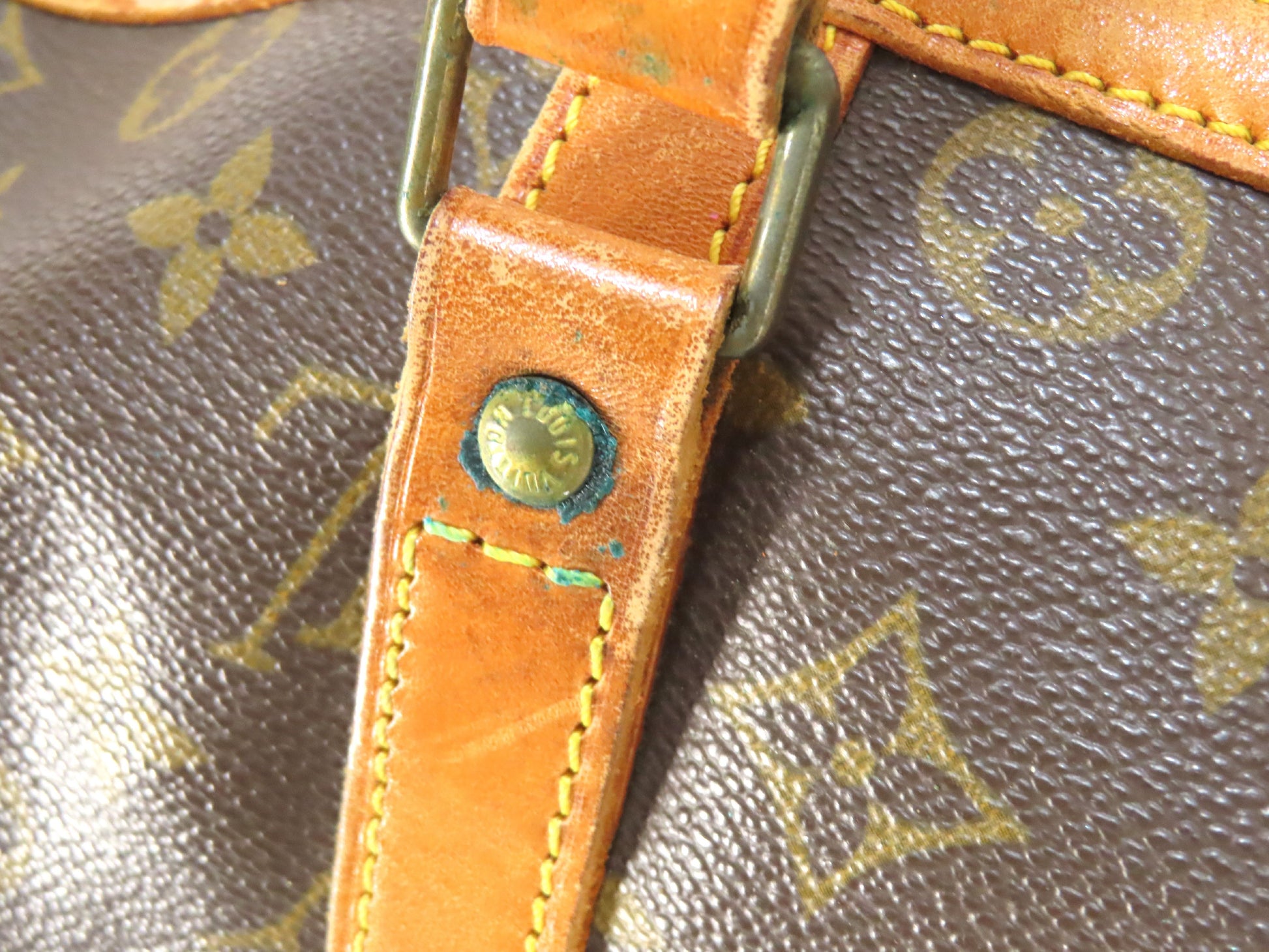 LOUIS VUITTON Monogram Sax Souple Boston Bag 35 Boston Bag