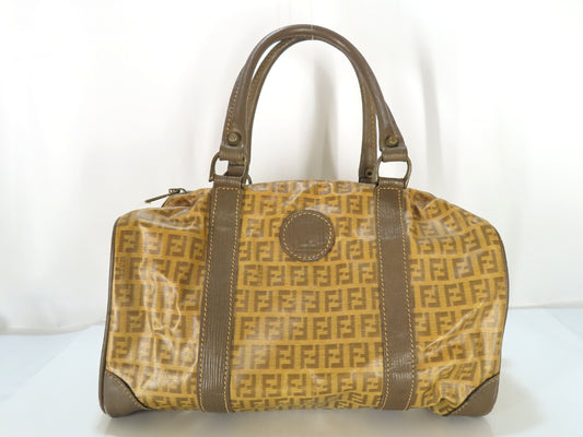 FENDI Zucchino PVC Boston Bag Boston Bag