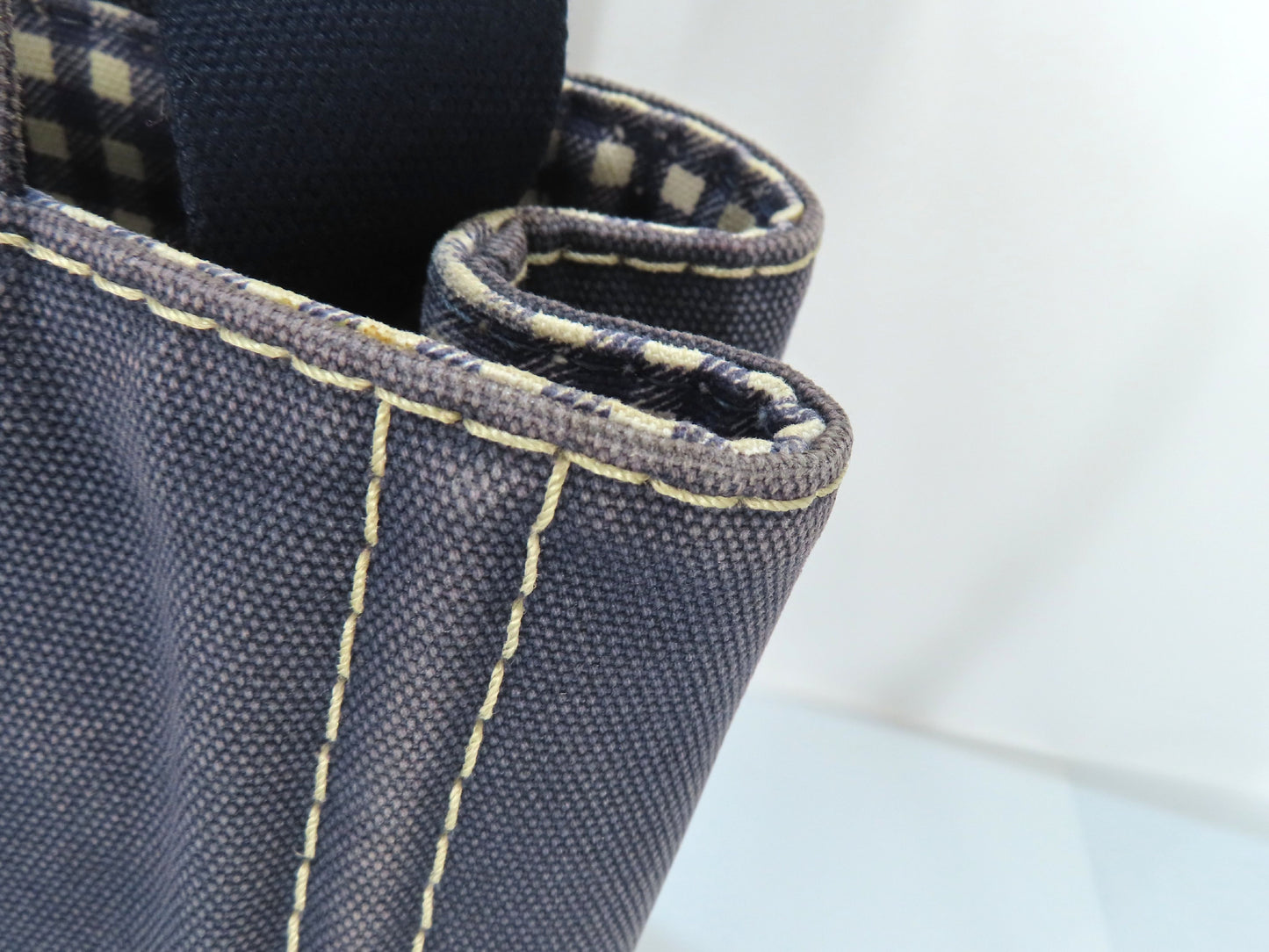 PRADA Canapa Canvas 2-Way Shoulder Bag/Handbag