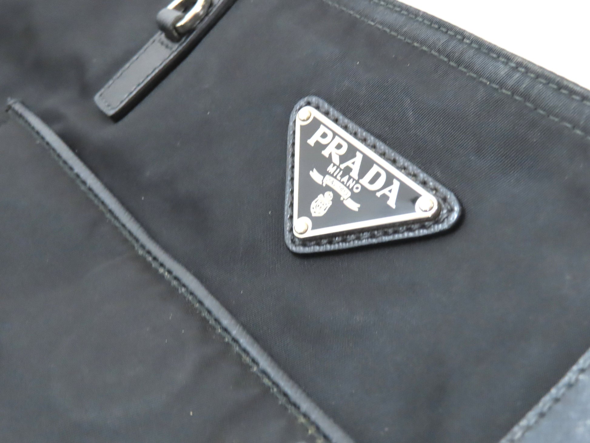 PRADA Tessuto x Leather Shoulder Bag Shoulder Bag
