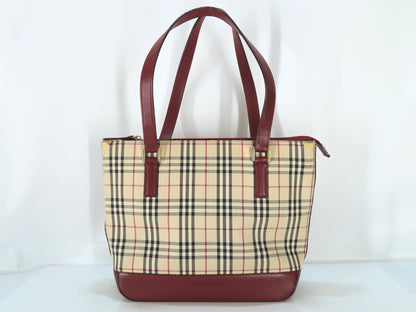 BURBERRY Nova Check Tote Bag