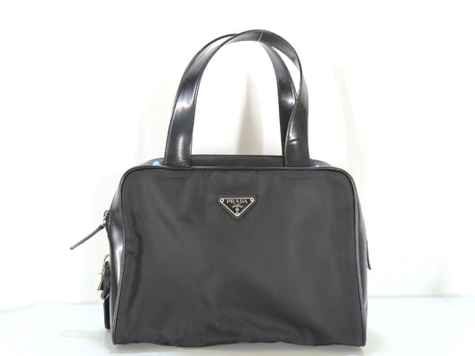 PRADA Tessuto x Leather Handbag Handbag