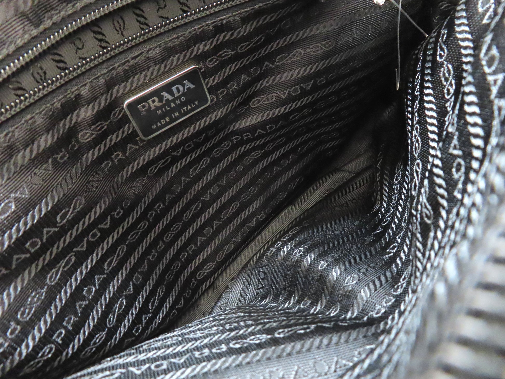 PRADA Tessuto x Leather Handbag Handbag