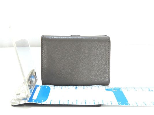 Yves Saint Laurent Logo Leather Tri-fold Wallet