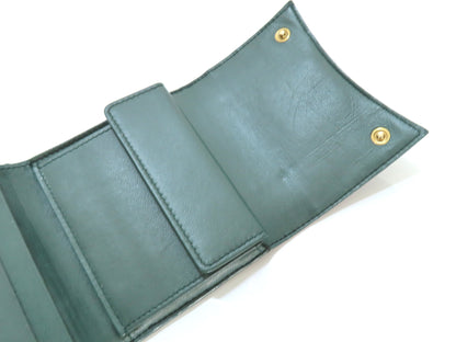 BALENCIAGA Leather Tri-fold Wallet