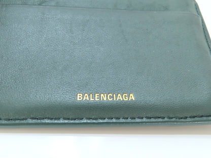 BALENCIAGA Leather Tri-fold Wallet