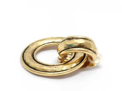 CHANEL Round Earrings with Rice