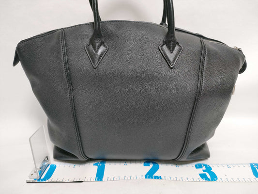 LOUIS VUITTON M94592 Parnassus Lockit MM M94592 AH2114 Black Handbag