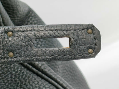 HERMES Birkin 35 Black GD Hardware Togo □L Stamp Handbag