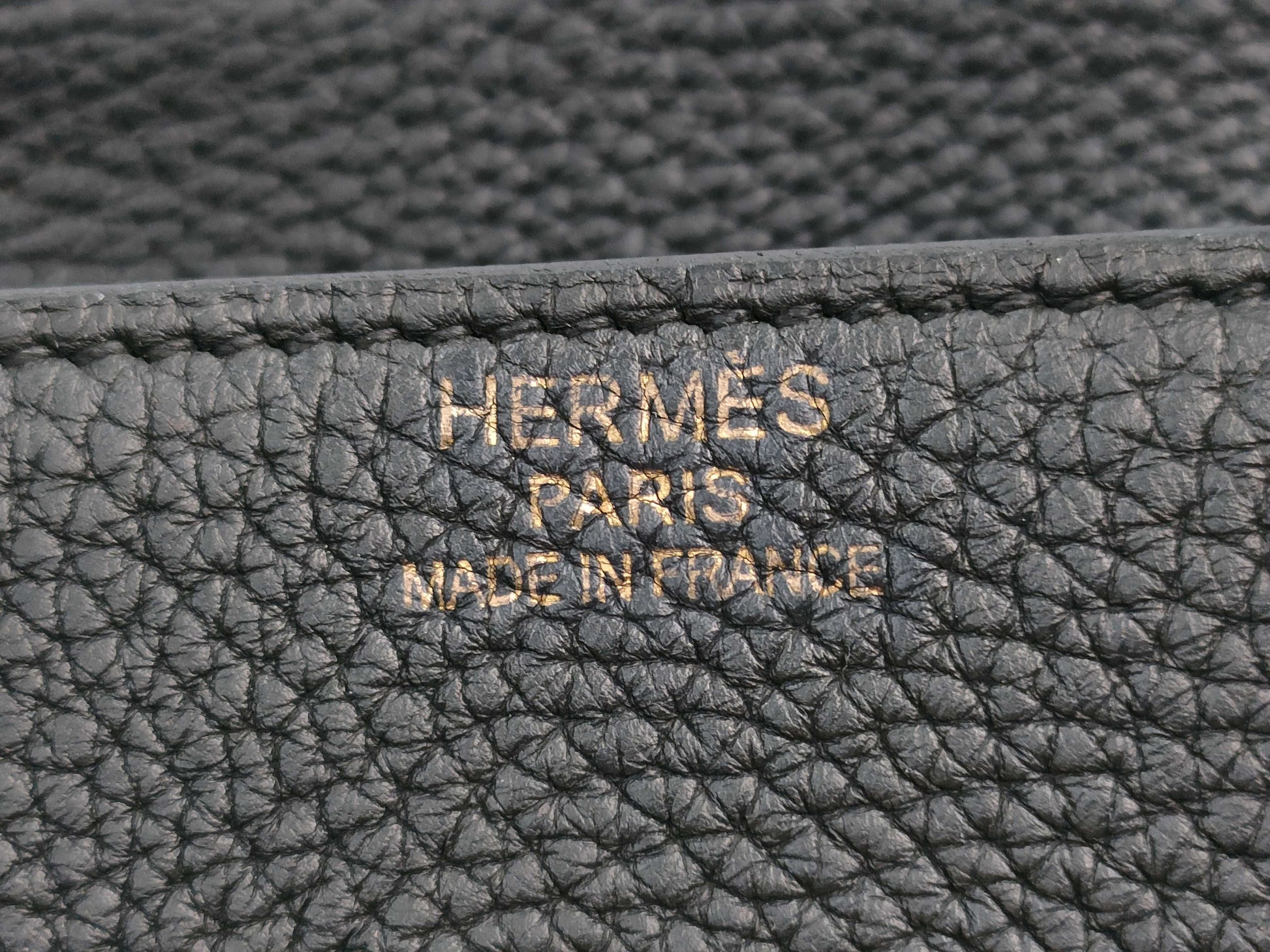HERMES Birkin 35 Black GD Hardware Togo □L Stamp Handbag