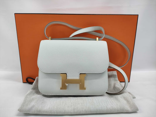 HERMES Constance 3 Mini Verso Double Stamp Chevre Gold Hardware Constance 23 Miroir Shoulder Bag