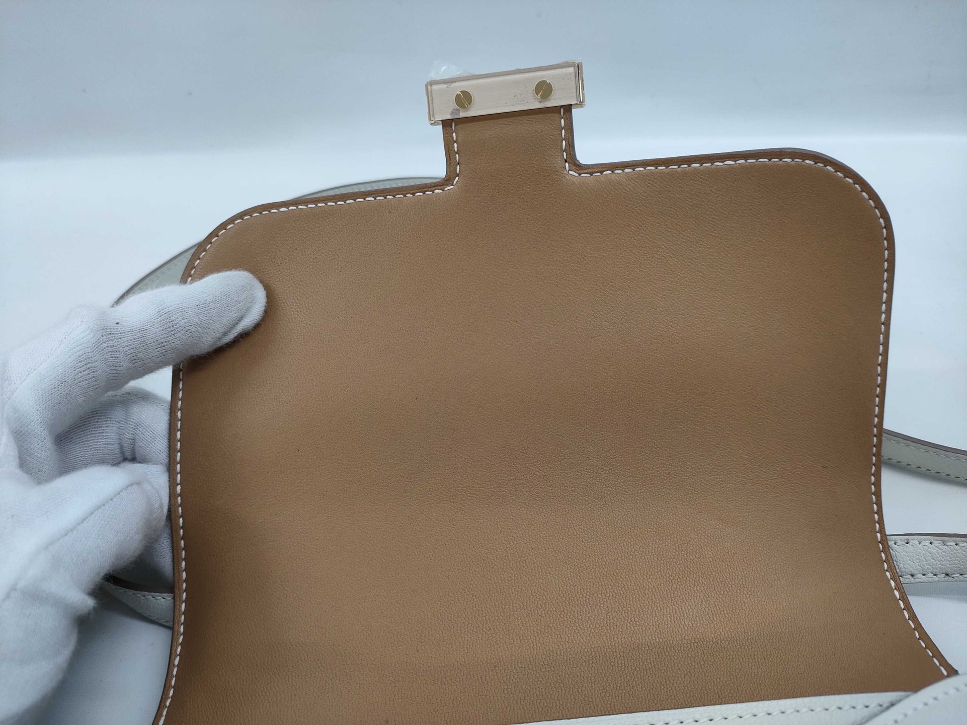 HERMES Constance 3 Mini Verso Double Stamp Chevre Gold Hardware Constance 23 Miroir Shoulder Bag