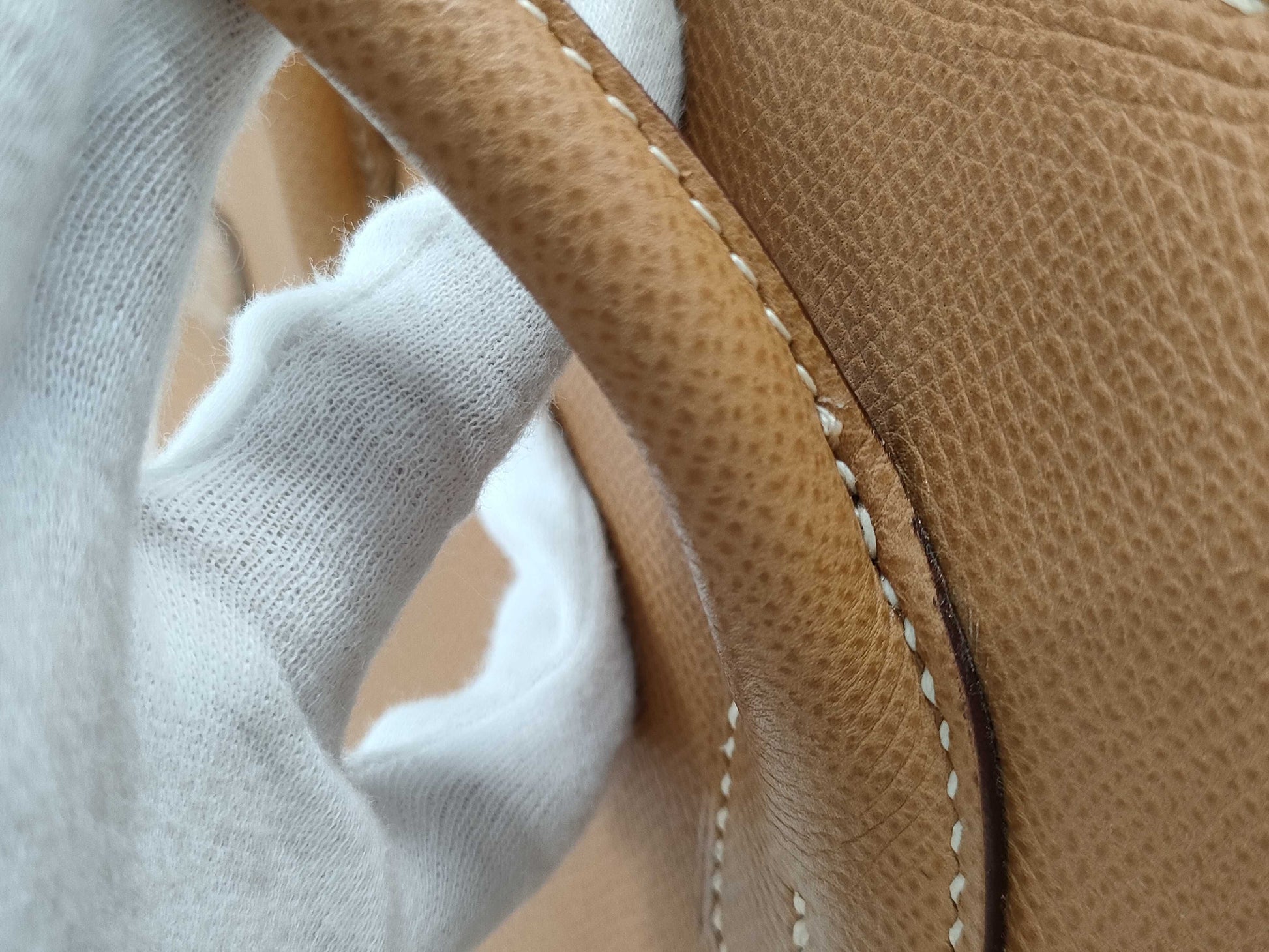 HERMES Birkin 35 Epson □I Stamp Brown Handbag