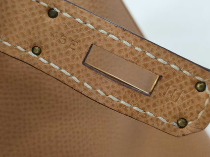 HERMES Birkin 35 Epson □I Stamp Brown Handbag