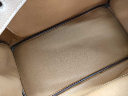 HERMES Birkin 35 Epson □I Stamp Brown Handbag