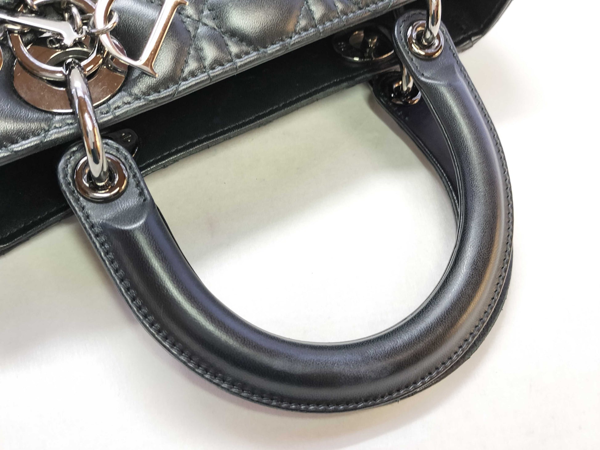 Dior Lady Dior Medium Lambskin M0565BNGE Silver Hardware Handbag