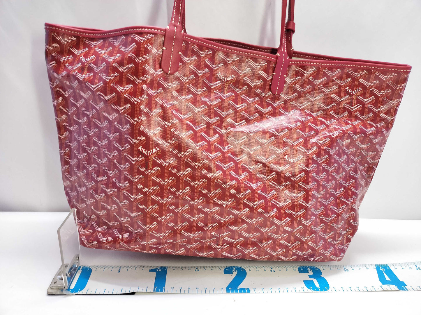 GOYARD Saint Louis PM Red Tote Bag