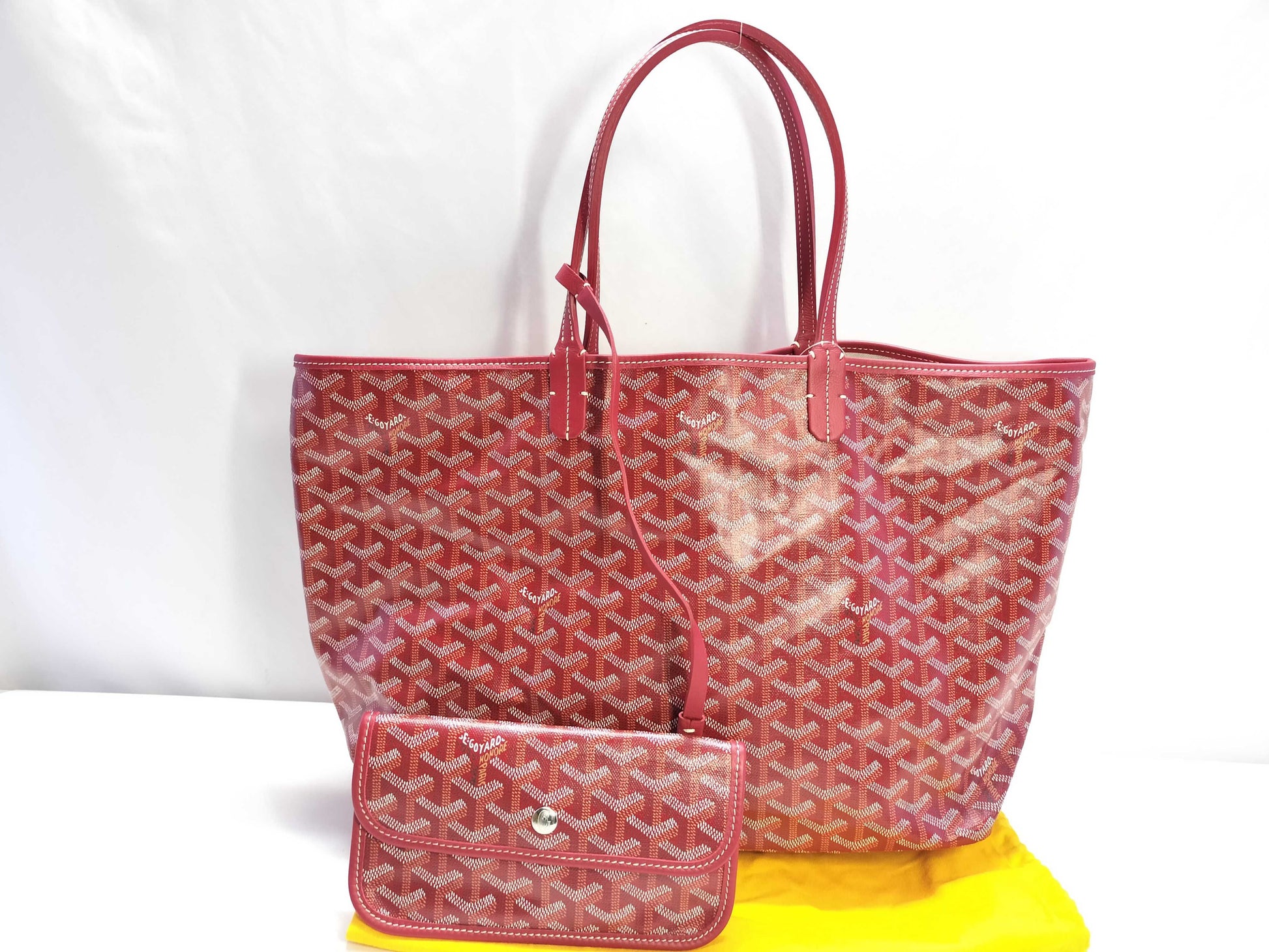 GOYARD Saint Louis PM Red Tote Bag