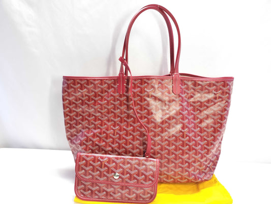 GOYARD Saint Louis PM Red Tote Bag